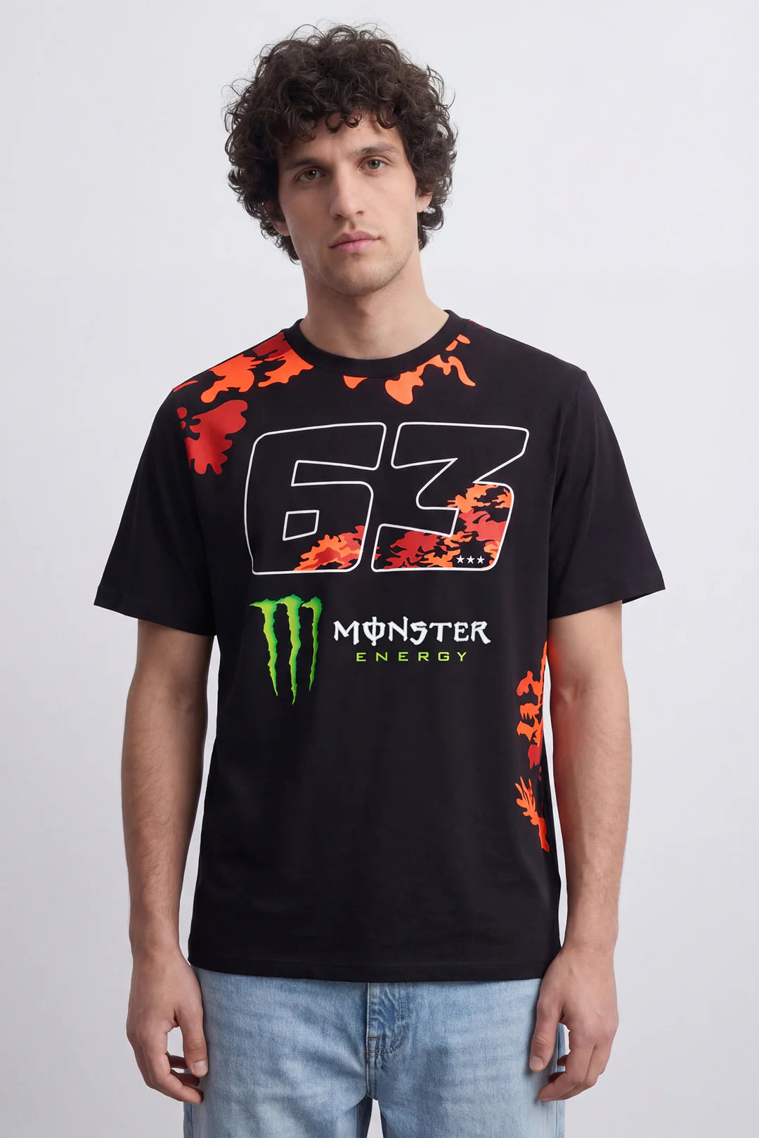 T-SHIRT LOOSE FIT BAGNAIA MONSTER ENERGY 63