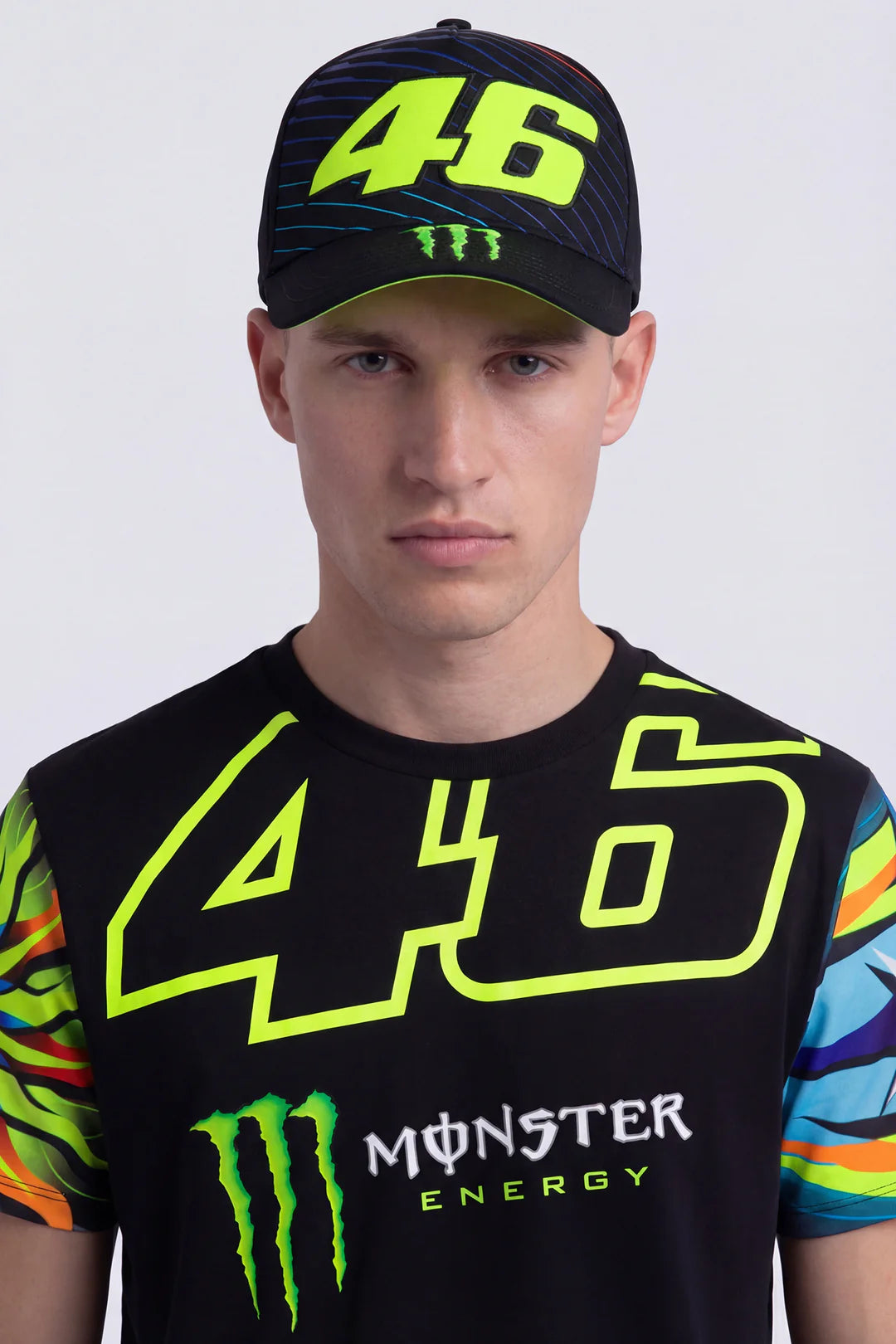 CAPPELLINO CON VISIERA CURVA VR46 MONSTER 46