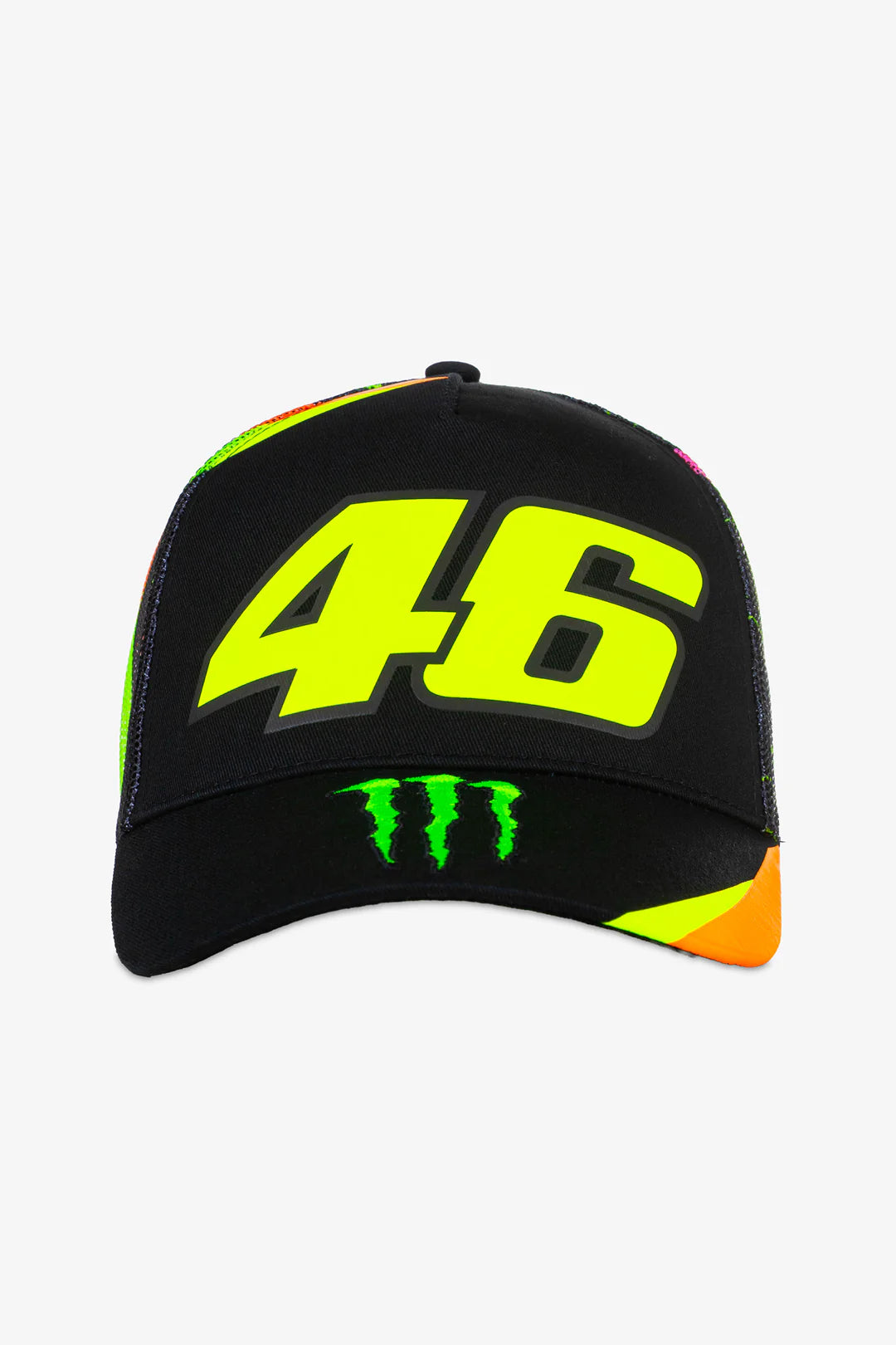 CAPPELLINO CON VISIERA CURVA VR46 SOLE LUNA MONSTER ENERGY TRACKER