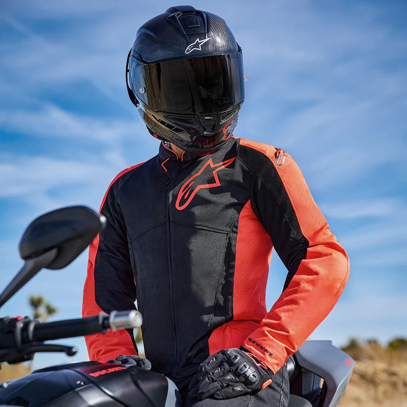 Alpinestars VIPER V2 AIR Summer Men's Motorcycle Jacket - Black/White 