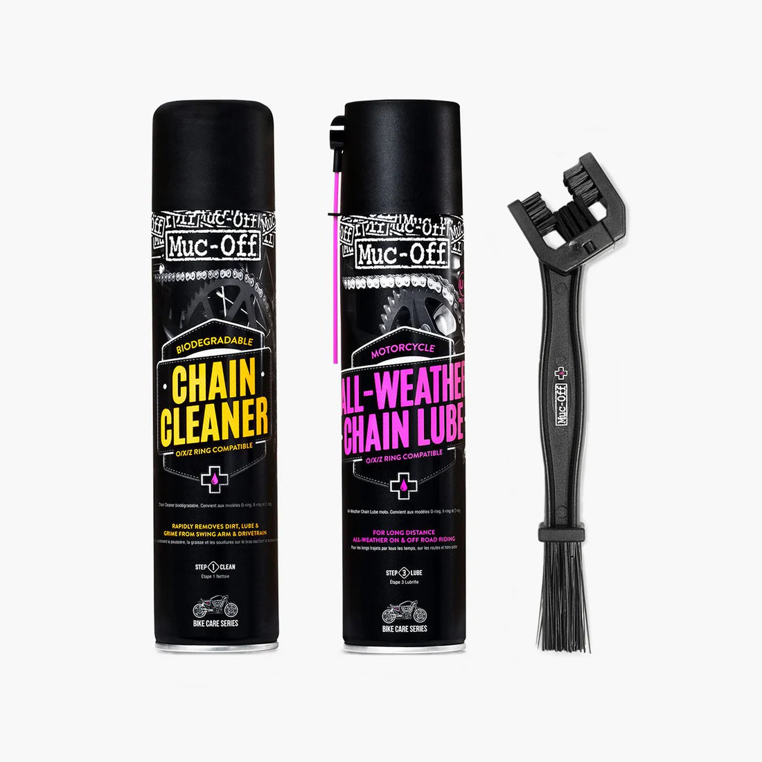 KIT PULISCI E LUBRIFICA CATENA MUC-OFF CHAIN CARE KIT