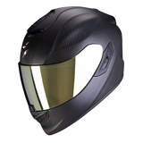 Scorpion EXO-1400 EVO CARBON ECE22.06 SOLID Matt Black Full Face Motorcycle Helmet 