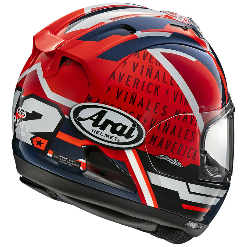 Casco integrale ARAI RX-7V Evo Maverick - rosso/blu/bianco