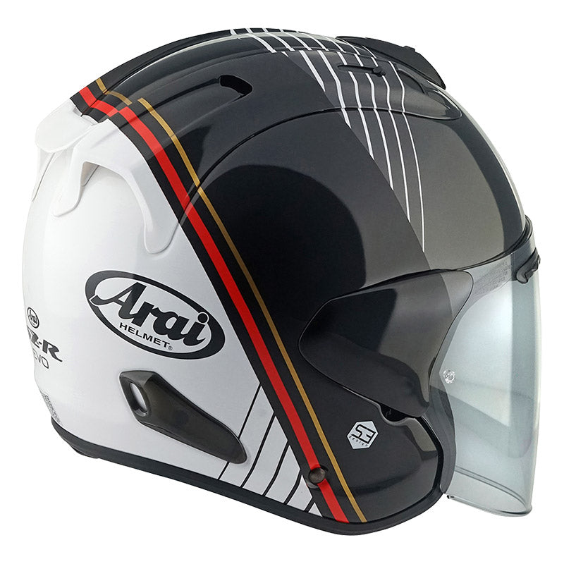 Casco jet ARAI SZ-R Evo Temu - nero/bianco