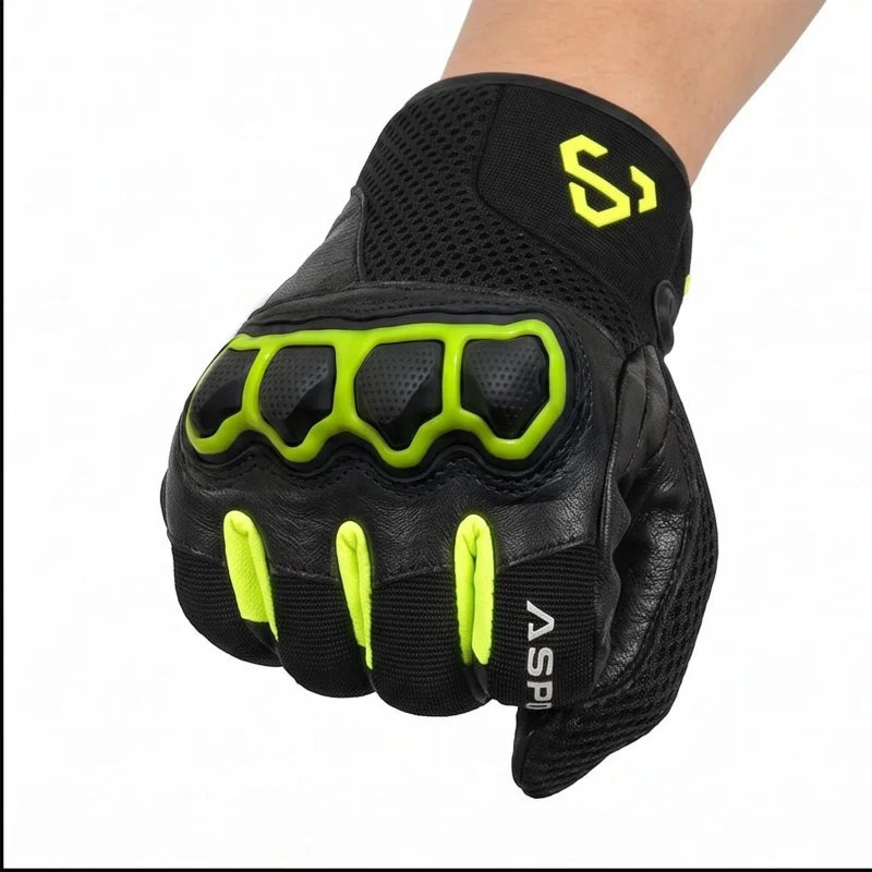 GUANTI MOTO ESTIVI IN PELLE ASPIDEX NOCTIS