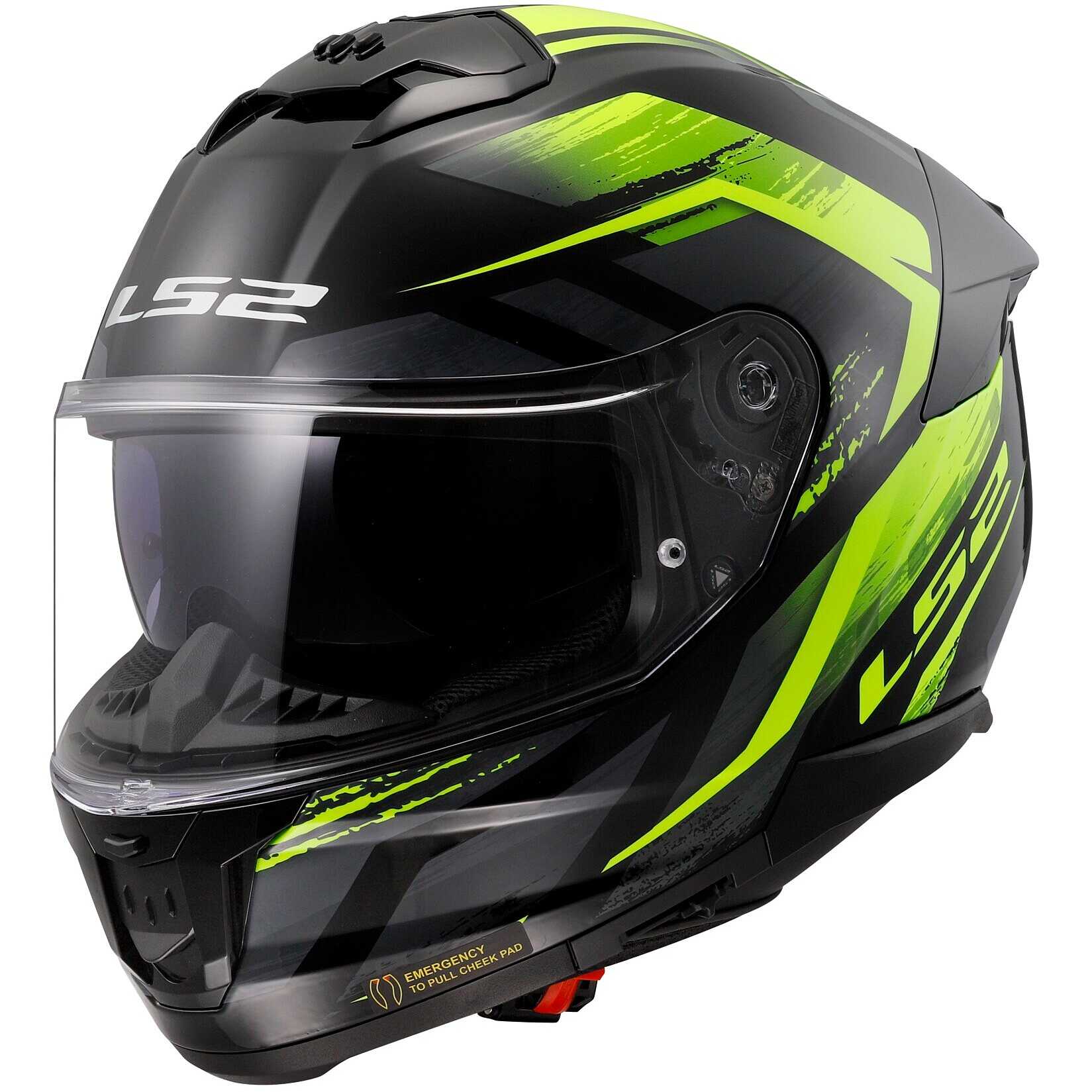 Casco Integrale con occhiale da sole Ls2 Stream II Fury Nero