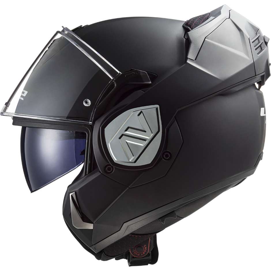 Ls2 ADVANT FF906 SOLID folding chin guard modular helmet Matt Black