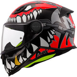 LS2 FF812 Punk Kids Full Face Helmet - Grey / Red