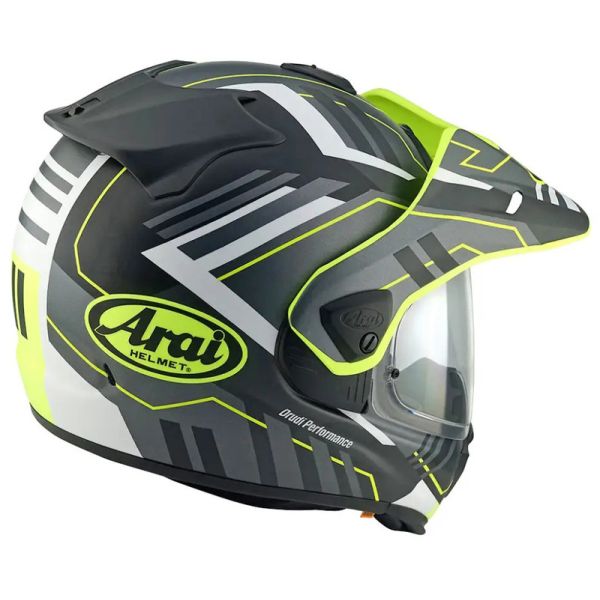 Casco integrale ARAI Tour-X5 Trail - nero/bianco/giallo