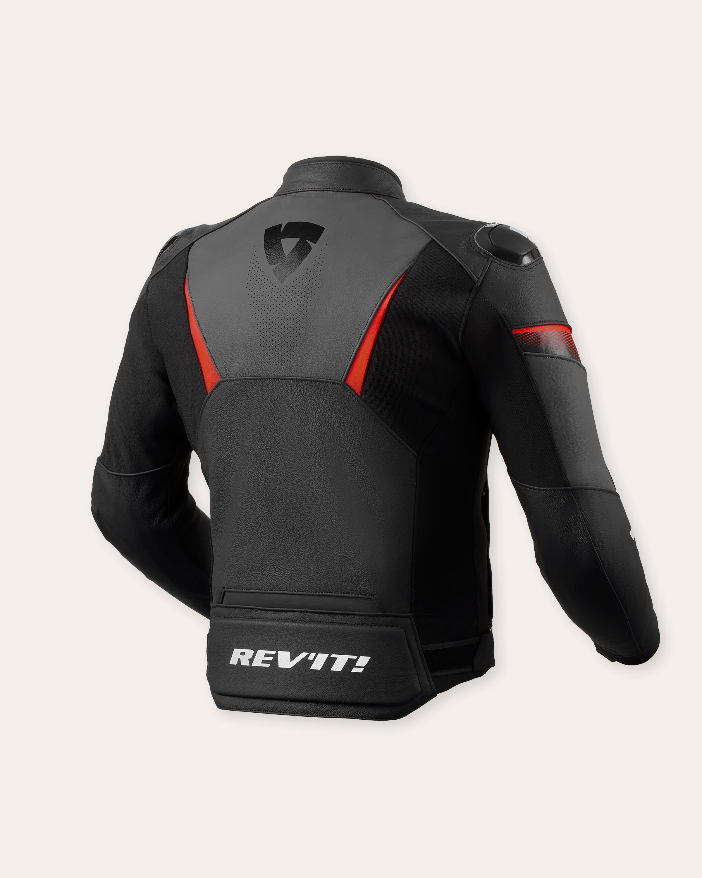 Revit Giubbotto Moto Rosso Giacca Pelle Revit Hyperspeed Air Black
