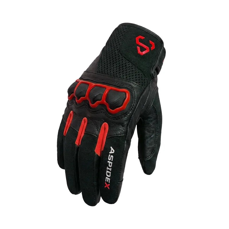 GUANTI MOTO ESTIVI IN PELLE ASPIDEX NOCTIS