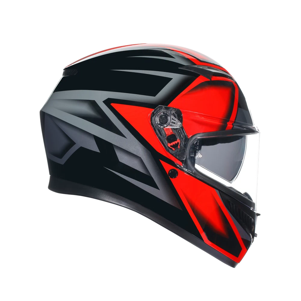 Casco integrale AGV K3 COMPOUND - nero/rosso/grigio