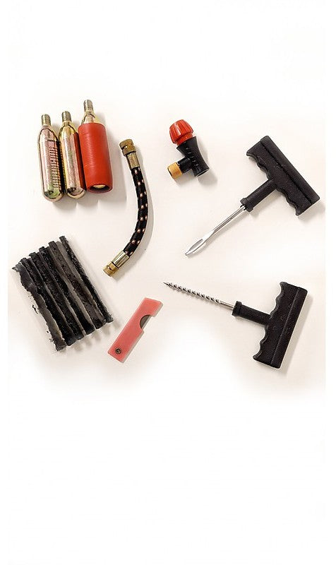 KIT COMPATTO RIPARA GOMME TUBELESS OJ TUBELESS TYRE REPAIR KIT