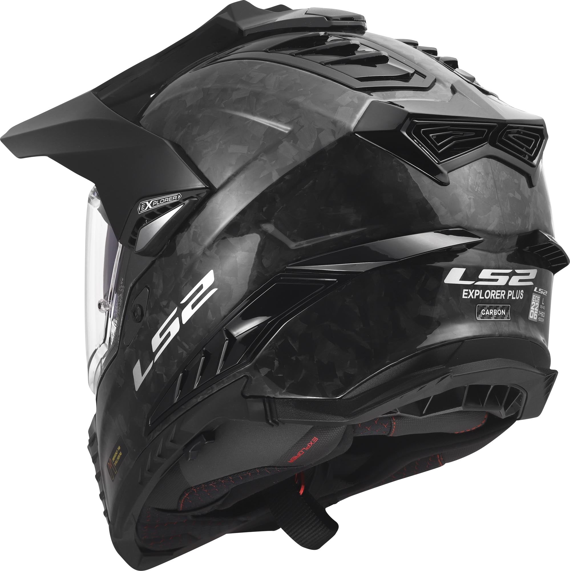 CASCO INTEGRALE ENDURO LS2 EXPLORER CARBONIO FORGIATO