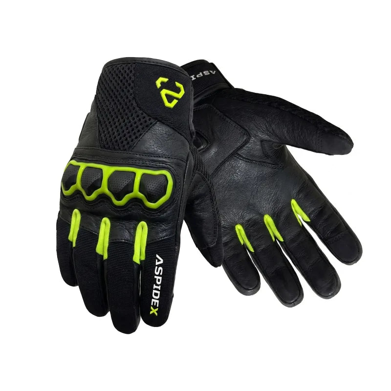 GUANTI MOTO ESTIVI IN PELLE ASPIDEX NOCTIS