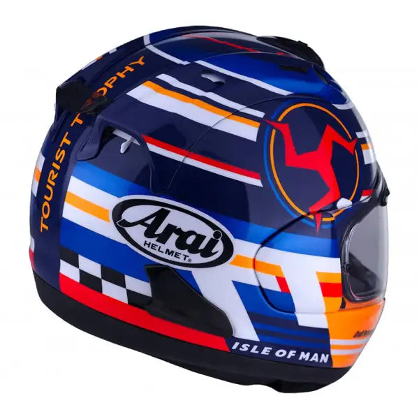 Casco integrale ARAI RX-7V Evo IOMTT 2024 - rosso/blu/arancione