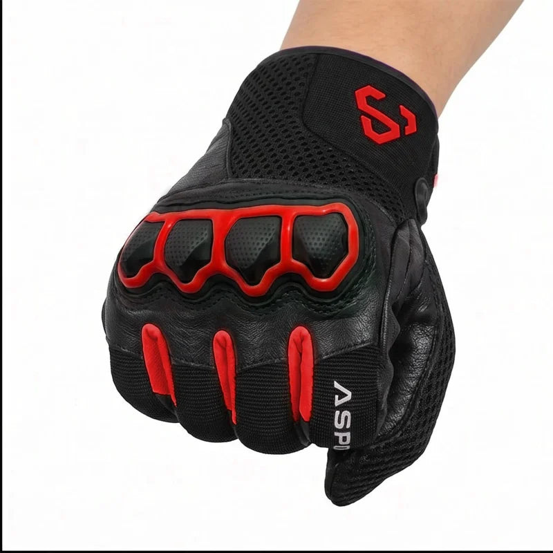 GUANTI MOTO ESTIVI IN PELLE ASPIDEX NOCTIS